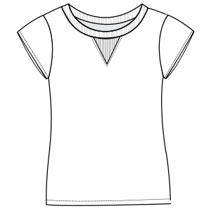 Fashion sewing patterns for T-Shirt 3072